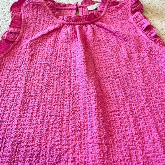 LOFT Ruffle Detail Textured Tank - Picture 5 of 5